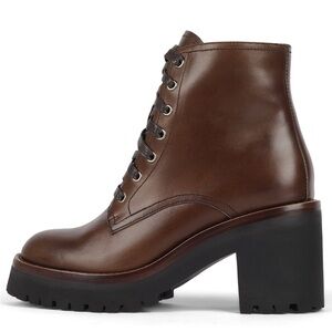 Jeffrey Campbell Brown Lace Up Boots